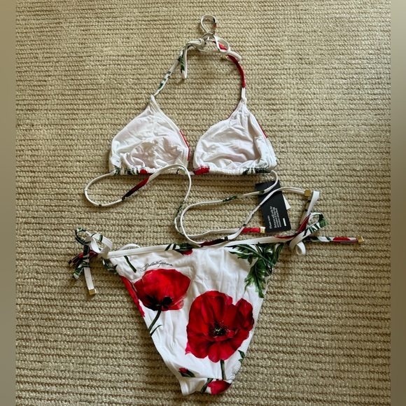 NWT! Dolce & Gabbana Triangle Bikini Set - Picture 5 of 10